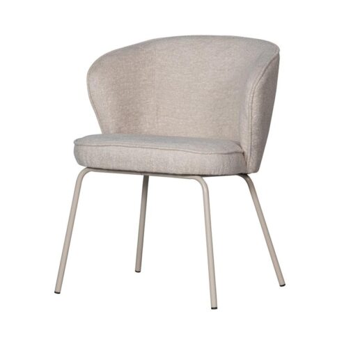 Admit Eetkamerstoel geweven stof zand