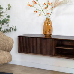 Albin Zwevend Tv meubel walnoot 200cm