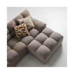 Allure Hocker geweven stof bruin melange