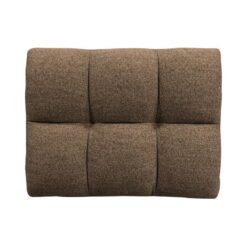 Allure Hocker geweven stof donkerbruin melange