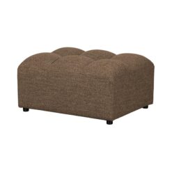 Allure Hocker geweven stof donkerbruin melange