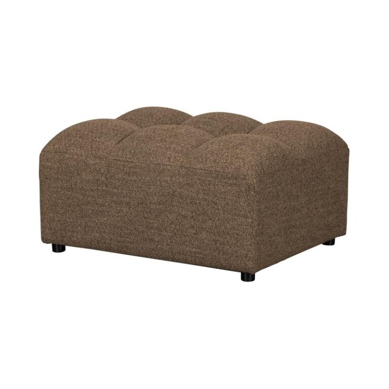 Allure Hocker geweven stof donkerbruin melange