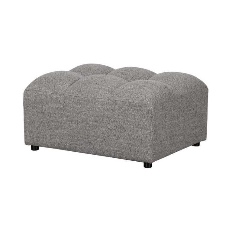 Allure Hocker geweven stof grijs melange