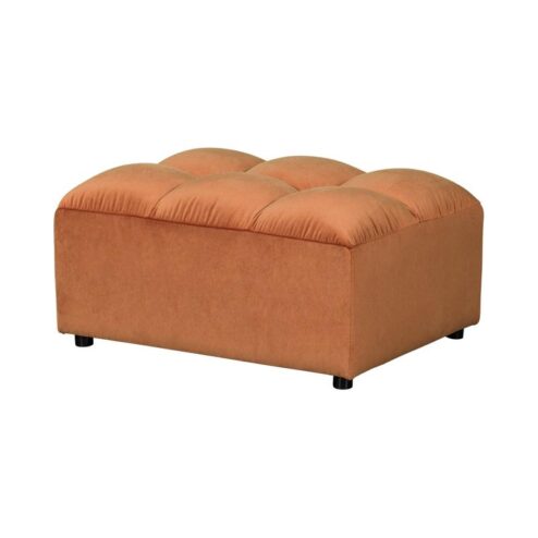 Allure Hocker velvet terracotta