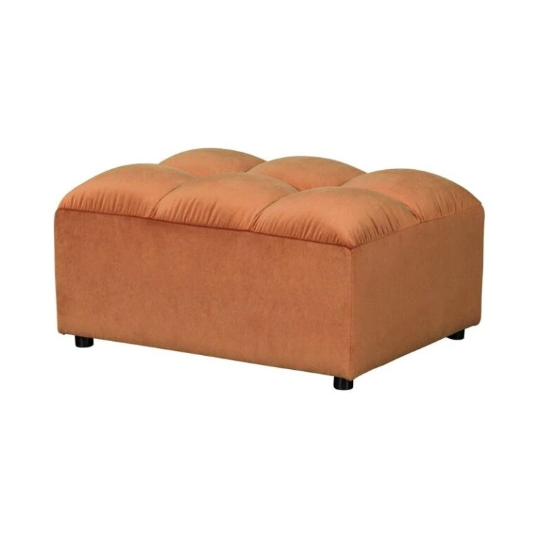 Allure Hocker velvet terracotta