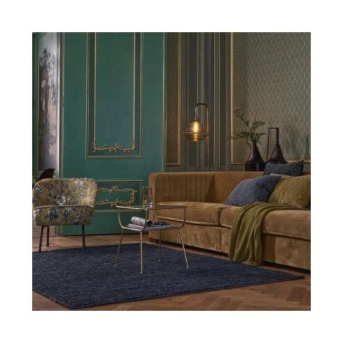 Amazing Bijzettafel metaal/glas messing 47cm