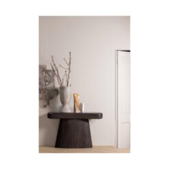 Amco Sidetable mangohout donkerbruin/zwart
