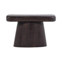 Amco Sidetable mangohout donkerbruin/zwart