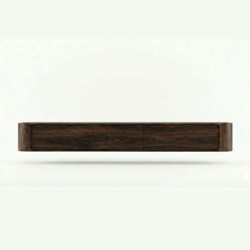 Amy Tv meubel Walnoot mangohout 235 cm