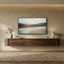 Amy Tv meubel Walnoot mangohout 235 cm