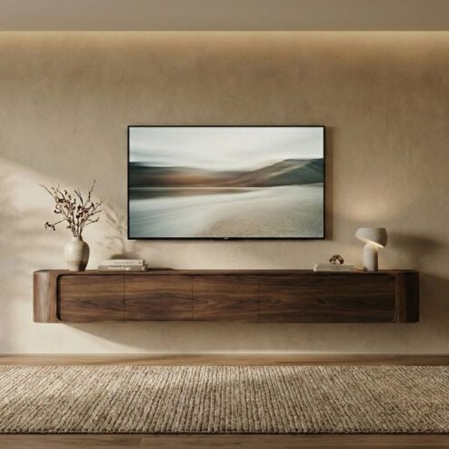 Amy Tv meubel Walnoot mangohout 235 cm