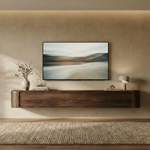 Amy Tv meubel Walnoot mangohout 235 cm