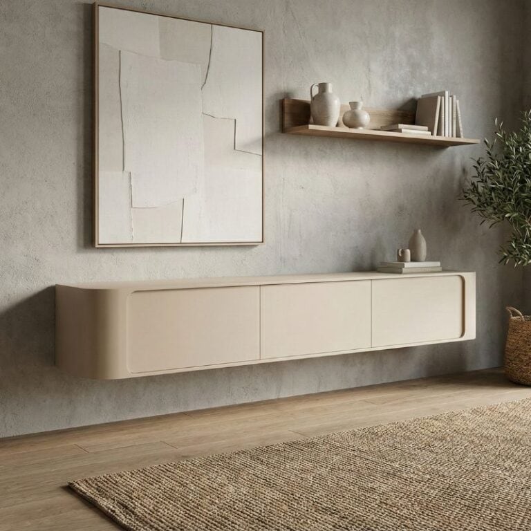 Amy Tv meubel Zand mangohout 155 cm