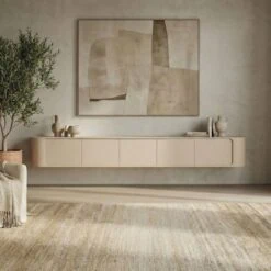 Amy Tv meubel Zand mangohout 235 cm