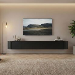 Amy Tv meubel Zwart mangohout 235 cm