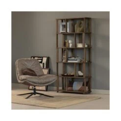 Arve Draaifauteuil naturel melange