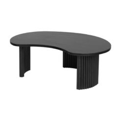 Atrani Salontafel organisch Mangohout zwart 125 cm