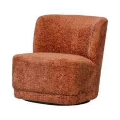 Atty Draaifauteuil velvet terracotta