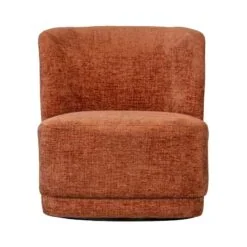 Atty Draaifauteuil velvet terracotta