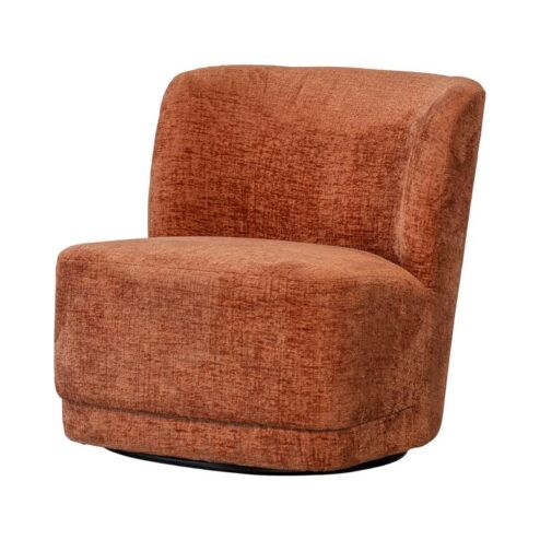 Atty Draaifauteuil velvet terracotta