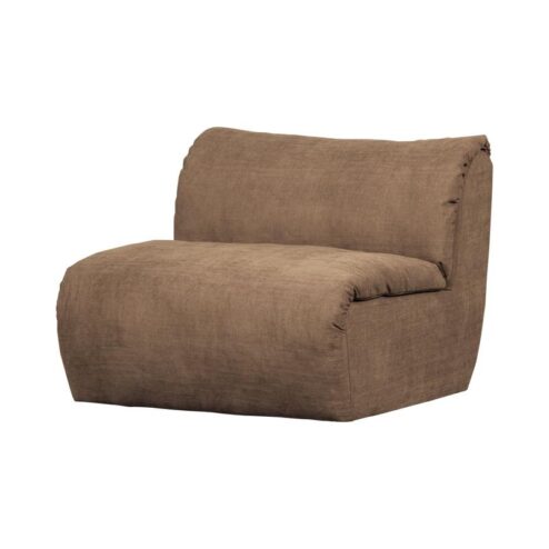 Baggy 1-zits element geweven chenille bruin