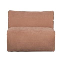 Baggy 1-zits element geweven chenille oudroze