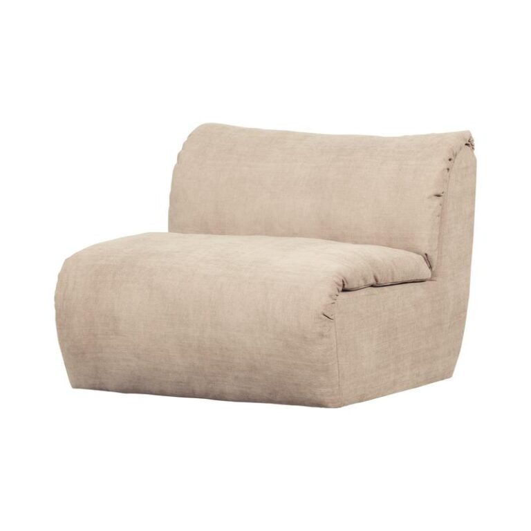 Baggy 1-zits element geweven chenille zand