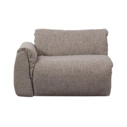 Baggy 1-zits element met arm links bruin melange