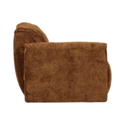 Baggy 1-zits element met arm links chenille middenbruin