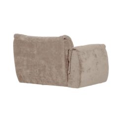 Baggy 1-zits element met arm links chenille zand