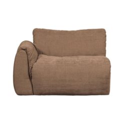 Baggy 1-zits element met arm links geweven chenille bruin