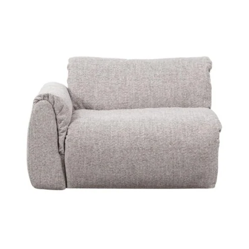 Baggy 1-zits element met arm links naturel melange