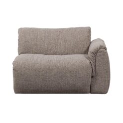 Baggy 1-zits element met arm rechts bruin melange