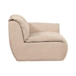 Baggy 1-zits element met arm rechts geweven chenille zand