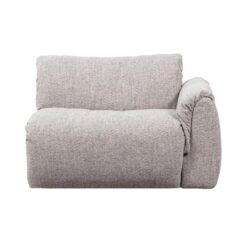 Baggy 1-zits element met arm rechts naturel melange