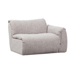 Baggy 1-zits element met arm rechts naturel melange