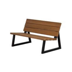 Banco Tuinbank hout/metaal naturel 138cm