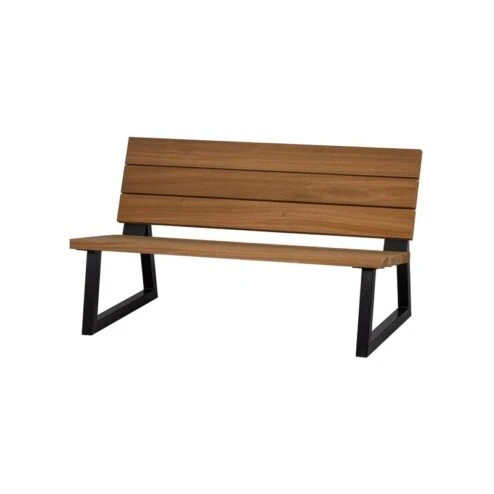 Banco Tuinbank hout/metaal naturel 138cm