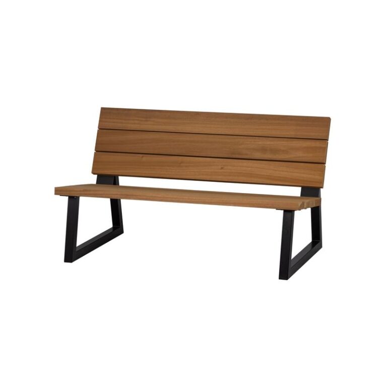 Banco Tuinbank hout/metaal naturel 138cm