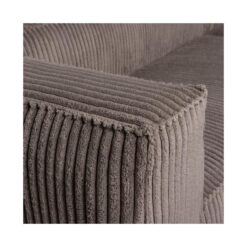 5-zits bank ribstof taupe 242cm