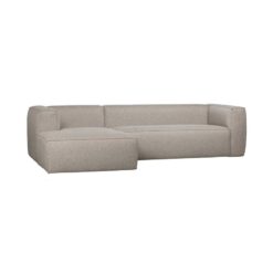 Bean Hoekbank links stof lichtgrijs melange 305cm