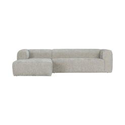 Bean Hoekbank links stof naturel melange 305cm