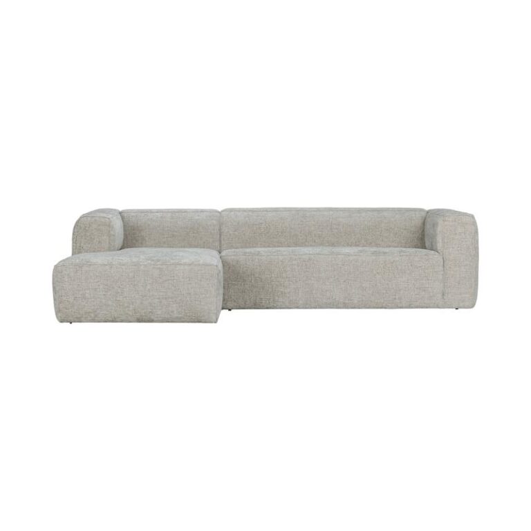 Bean Hoekbank links stof naturel melange 305cm
