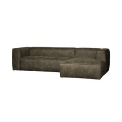 Bean Hoekbank rechts ecoleer groen 305cm