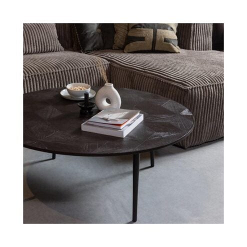 Bean Hoekbank rechts ribstof taupe 305cm