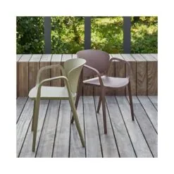 Bent Tuinstoel kunststof groen