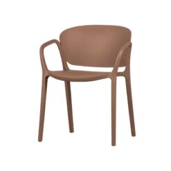 Bent Tuinstoel kunststof zalmroze