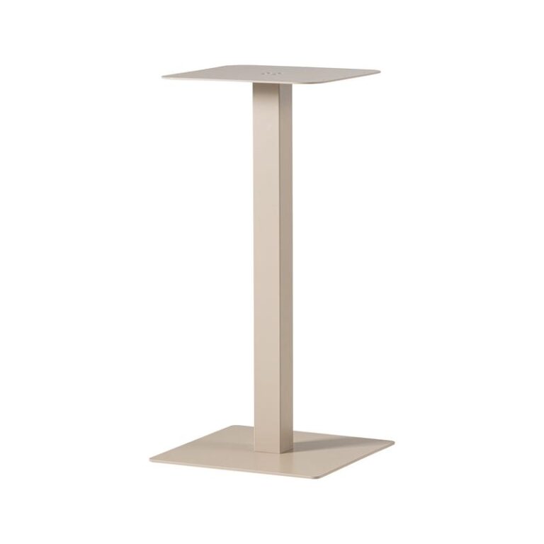 Bistro Bartafel poot metaal beige