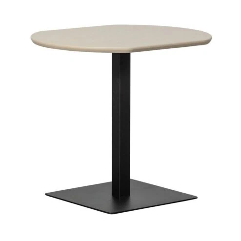 Bistro Tafelvoet vierkant metaal zwart