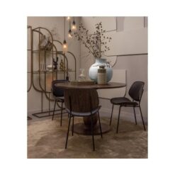 Blanco ronde Eettafel mangohout walnoot 120cm